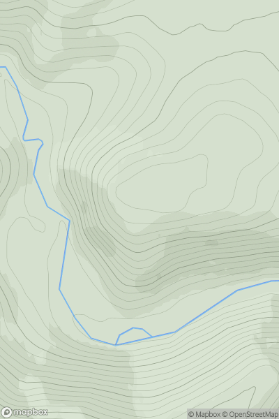 Thumbnail image for Creag na h-Iolaire [Tongue to Wick and Helmsdale] showing contour plot for surrounding peak